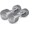 Гантель UNIX FIT PRO круглая хромированная 4 кг, 2 шт. DBRND4PCEx2